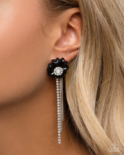 Load image into Gallery viewer, Floral Fuel Black Earring