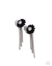 Load image into Gallery viewer, Floral Fuel Black Earring