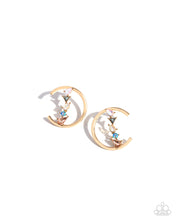 Load image into Gallery viewer, Pronged Patchwork Multi Post Earrings