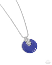 Load image into Gallery viewer, Cutting Charm Blue Necklace