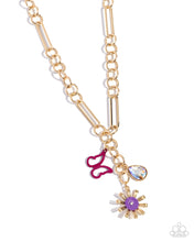 Load image into Gallery viewer, Aerial Adventure Purple Necklace
