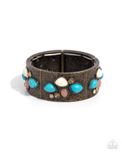 Load image into Gallery viewer, Folksy Fame Brass Bracelet