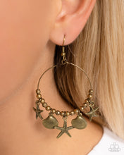 Load image into Gallery viewer, Coastal Conversation Brass Earrings