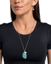 Load image into Gallery viewer, Sea Glass Stash Blue Necklace