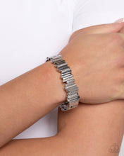 Load image into Gallery viewer, Admirably Aligned White Hinged Bracelet
