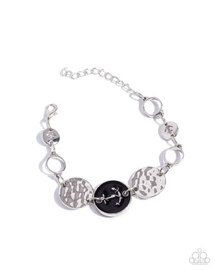 Anchor Alignment Black Bracelet