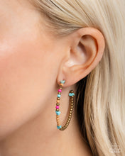 Load image into Gallery viewer, Pointed Promise Brass Hoop Earrings