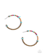Load image into Gallery viewer, Pointed Promise Brass Hoop Earrings