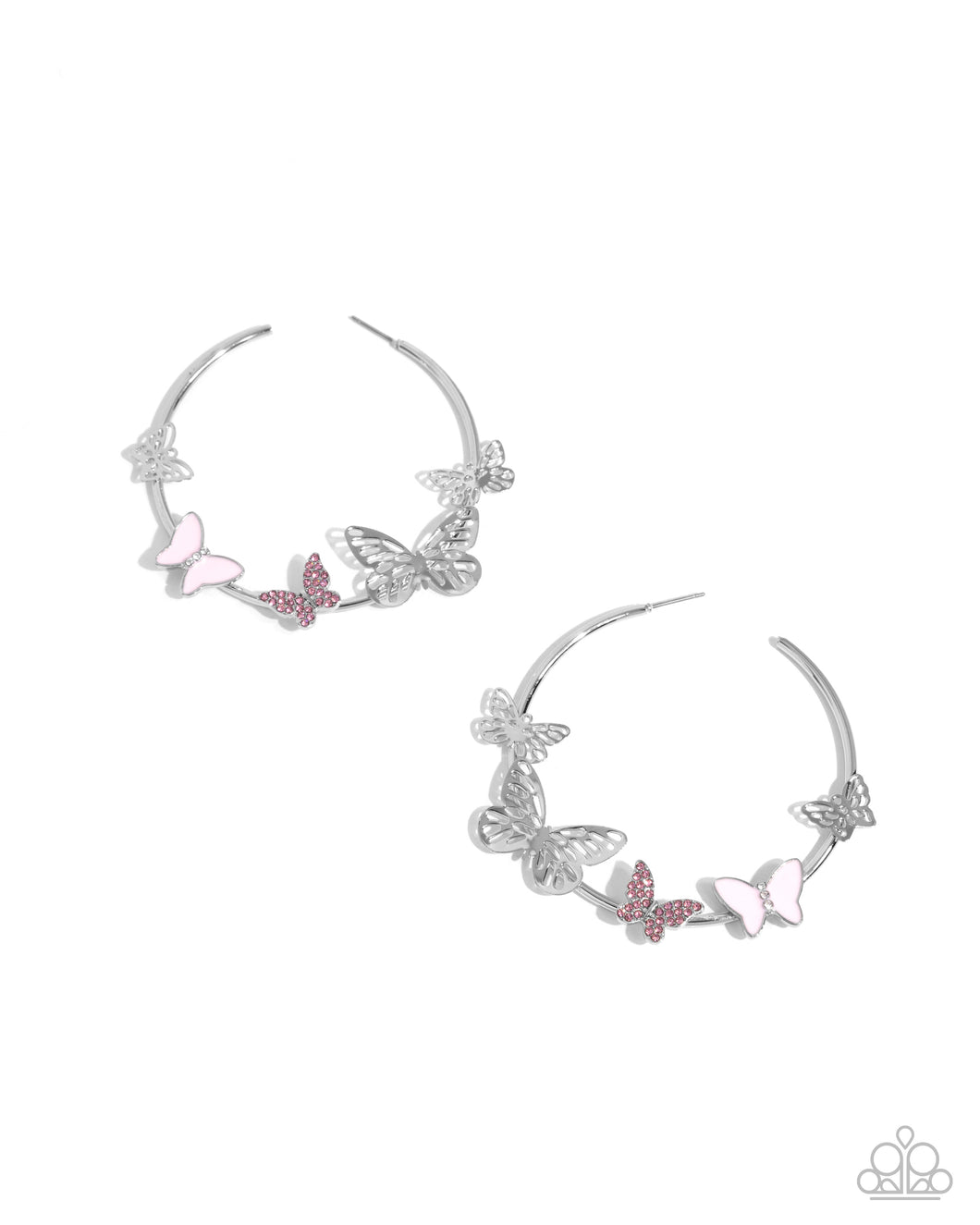 Aerial Allegiance Pink Hoop Earrings