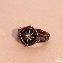 Load image into Gallery viewer, Cultured Compass Copper Skiny Band Ring