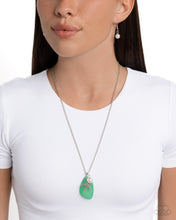 Load image into Gallery viewer, Sea Glass Stash Green Necklace