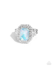 Load image into Gallery viewer, Faceted Fidelity Blue Skinny Band Ring