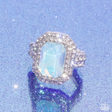 Load image into Gallery viewer, Faceted Fidelity Blue Skinny Band Ring