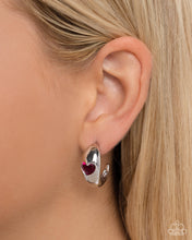 Load image into Gallery viewer, Perfect Point Pink Hoop Earrings