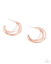Load image into Gallery viewer, Curly Charisma Copper Hoop Earrings
