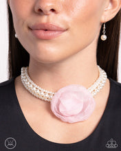Load image into Gallery viewer, Radiant Rosette Pink Choker