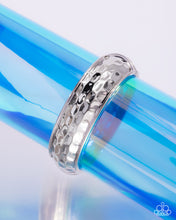 Load image into Gallery viewer, Hammered Hardware Silver Hinged Bracelet