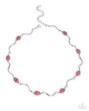 Load image into Gallery viewer, Striped Season Pink Necklace