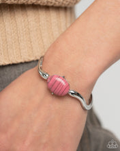 Load image into Gallery viewer, Striped Sensation Pink Cuff Bracelet