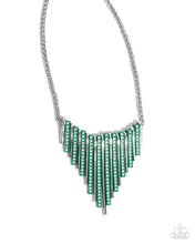 Load image into Gallery viewer, Fashionable Fringe Green Necklace