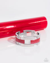 Load image into Gallery viewer, Modern Merger Red Hinge Bracelet