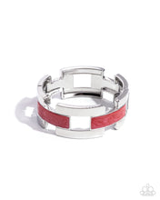 Load image into Gallery viewer, Modern Merger Red Hinge Bracelet