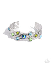 Load image into Gallery viewer, Majestic Medallions Green Cuff Bracelet