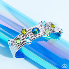 Load image into Gallery viewer, Majestic Medallions Green Cuff Bracelet