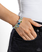 Load image into Gallery viewer, Majestic Medallions Green Cuff Bracelet