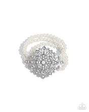 Load image into Gallery viewer, Flattering Floral White Bracelet