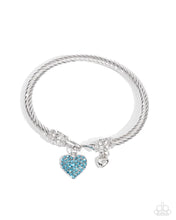 Load image into Gallery viewer, Heart Hour Blue Bangle