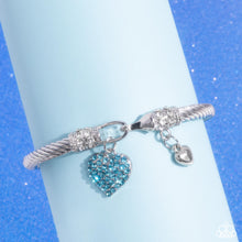 Load image into Gallery viewer, Heart Hour Blue Bangle