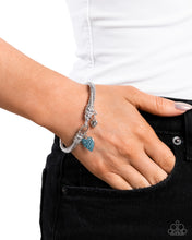 Load image into Gallery viewer, Heart Hour Blue Bangle
