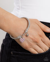 Load image into Gallery viewer, Heart Hour Pink Bangle