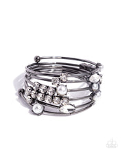 Load image into Gallery viewer, Showtime Sparkle Black Coil Bracelet