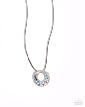 Load image into Gallery viewer, Scintillating Spiral Blue Necklace