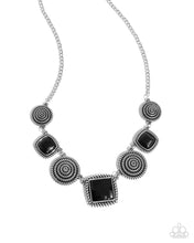Load image into Gallery viewer, Spiral Sass Black Necklace