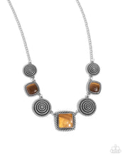 Load image into Gallery viewer, Spiral Sass Brown Necklace