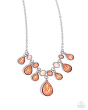 Load image into Gallery viewer, Talented Teardrops Orange Necklace