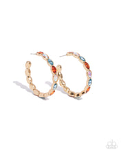 Load image into Gallery viewer, Pressing Princess Gold Hoop Earrings