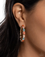Load image into Gallery viewer, Pressing Princess Gold Hoop Earrings