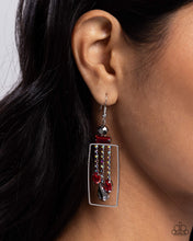 Load image into Gallery viewer, Framed Feature Red Earrings