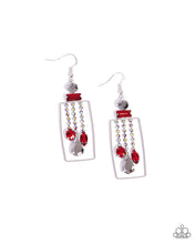 Load image into Gallery viewer, Framed Feature Red Earrings