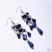 Load image into Gallery viewer, Triumphant Tassel Blue Earrings