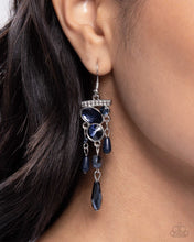 Load image into Gallery viewer, Triumphant Tassel Blue Earrings