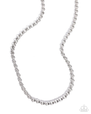 Linked Lounge Mens Silver Necklace