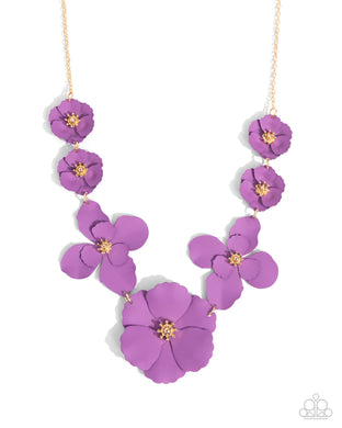 Arranged Aria Purple Necklace