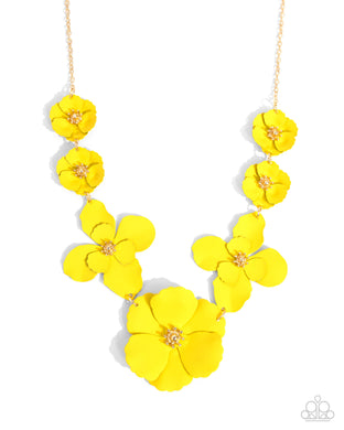 Arranged Aria Yellow Necklace