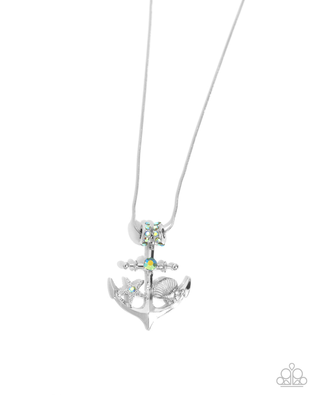 Anchored Accent Green Necklace