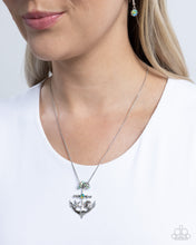 Load image into Gallery viewer, Anchored Accent Green Necklace